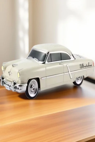 ULTRATEKNO 1952 Lincoln Capri Model Retro Araba Bluetooth Hoparlör Fm Radyo USB Tf Aux Destekli Speaker