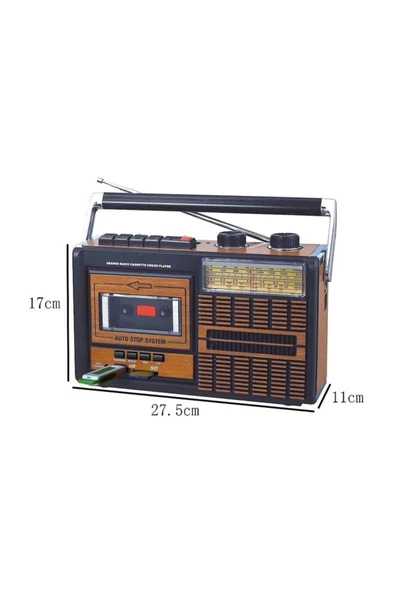 POLYGOLD Nostaljik Müzik Kutusu Radyo Şarjlı Bluetooth Usb Sd Mp3 Pg 4410 - 2