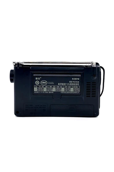 Tecsun R-9012 Taşınabilir Analog Radyo Kısa Dalga FM Stereo Alıcı FM/MW/SW 12 Bantlı Dünya Radyosu - Resim 5