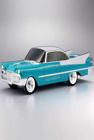 ULTRATEKNO WS-1965BT Dodge 59 Model Retro Araba Bluetooth Hoparlör Fm Radyo USB Tf Aux Destekli Speaker - 2