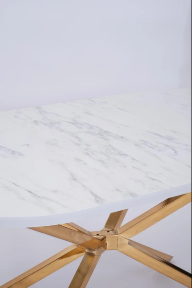 Bohem Metal Boyalı Mdf Lak Panel Yemek Masası 90x170 - 7