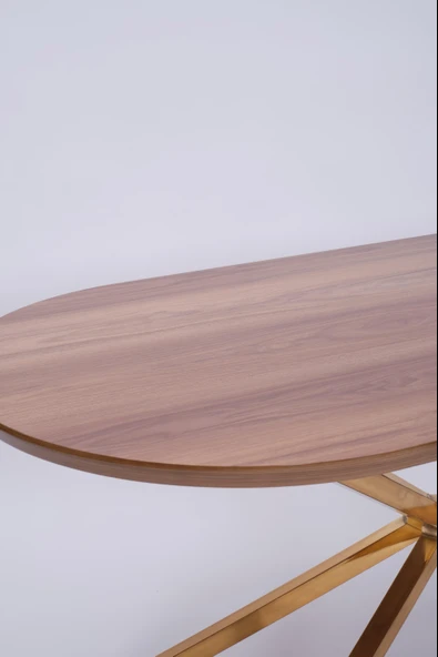 Bohem Metal Boyalı Mdf Lak Panel Yemek Masası 90x170 - 3