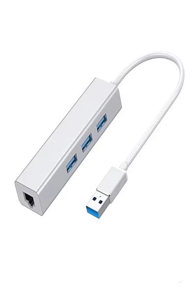 ULTRATEKNO 3 Bağlantı Usb3.0 To 3usb3.0 10/100 Mbps Ethernet Kablolu Çevirici - 6