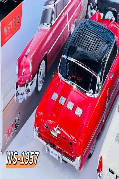 ULTRATEKNO 1952 Lincoln Capri Model Retro Araba Bluetooth Hoparlör Fm Radyo USB Tf Aux Destekli Speaker - Resim 5