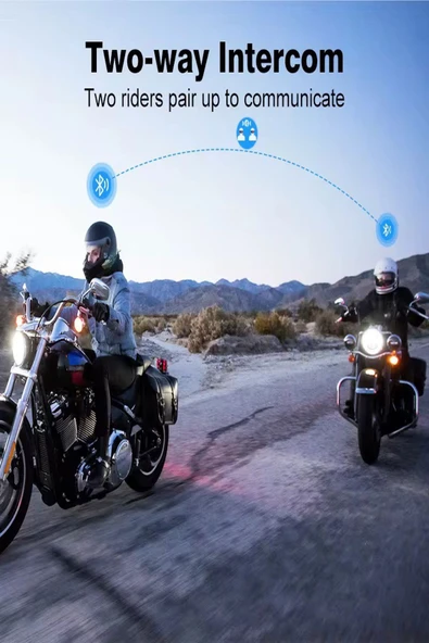 ULTRATEKNO Yeni Model Maxto MX2 Intercom Motosiklet Kask Hoparlörü Bluetooth Intercom Hi-Fi Ses IPX6 - 2