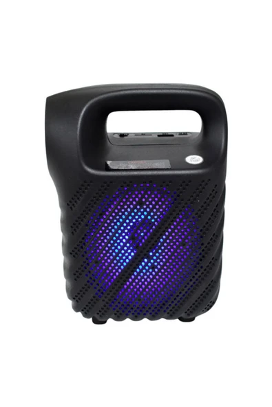 ULTRATEKNO GTS1525 RGB Işıklı 4 inç Taşınabilir Bluetooth Hoparlör FM Radyo Parti Hoparlörü Acil Durum Feneri - 2