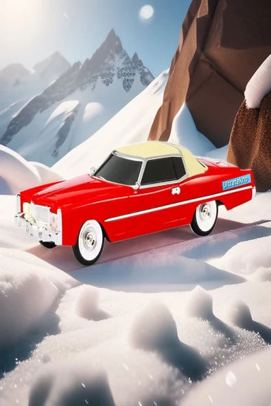ULTRATEKNO 1966 Cadillac Model Retro Araba Bluetooth Hoparlör Fm Radyo USB Tf Aux Destekli Speaker - 2