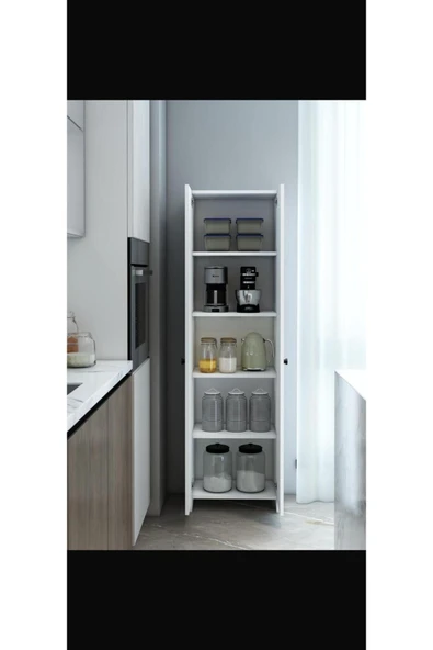 MERVİNG 5 katlı kapaklı banyo dolabı - 7