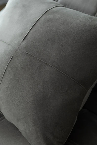 Apricitas HOME Barones Gray Çift Kişilik %100 Pamuk Saten Nevresim Takımı Ve Yatak Örtüsü Seti - 4