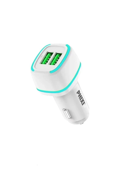 MERVİNG Force Çift Çıkışlı Fast Lightning USB Kablolu Araç Şarj Cihazı Iphone Uyumlu