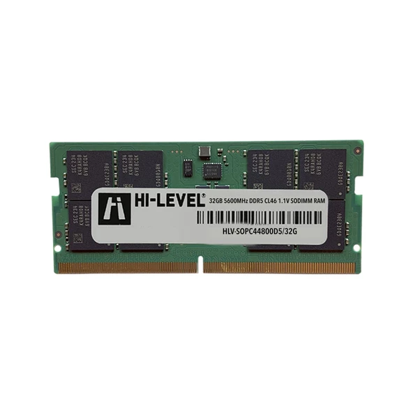 Hı-Level 32GB 5600MHZ Ddr5 CL46 1.1V Sodımm Ram HLV-SOPC44800D5/32G