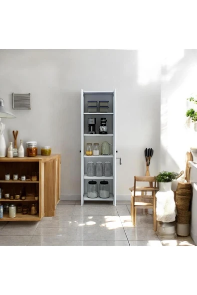 MERVİNG 5 katlı kapaklı banyo dolabı