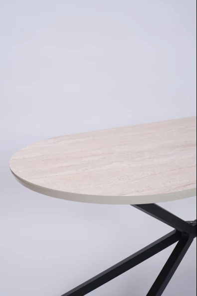 Bohem Metal Boyalı Mdf Lak Panel Yemek Masası 90x170 - 10