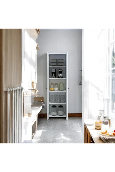 MERVİNG 5 katlı kapaklı banyo dolabı - 4