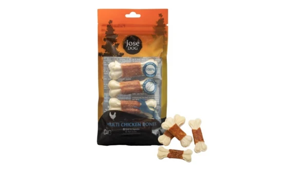 Jose Dog Multi Chicken Bones 4 lü 7cm