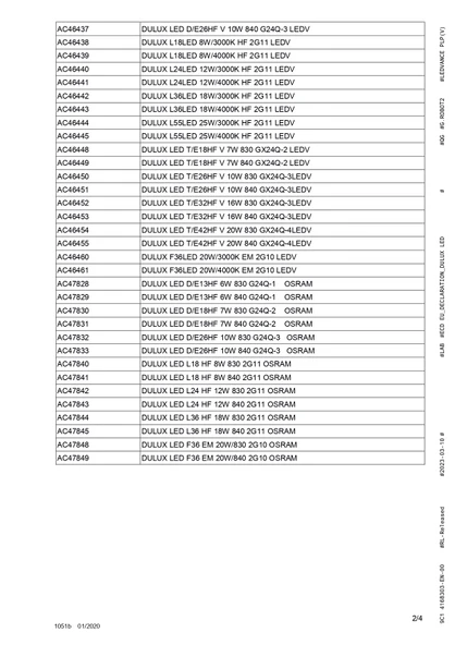 LEDVANCE DULUX LED L24 HFV 12W 830 2G11 DUYLU 4 PİNLİ AMPUL - 6