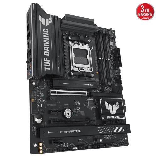ASUS TUF GAMING B850-PLUS WIFI, 4xDDR5, 3x M.2, HDMI, DP, Type-C, Wi-Fi 7, Bluetooth v5.4, AMD Ryzen 9000 Serisi, AM5 Soket Anakart - 3