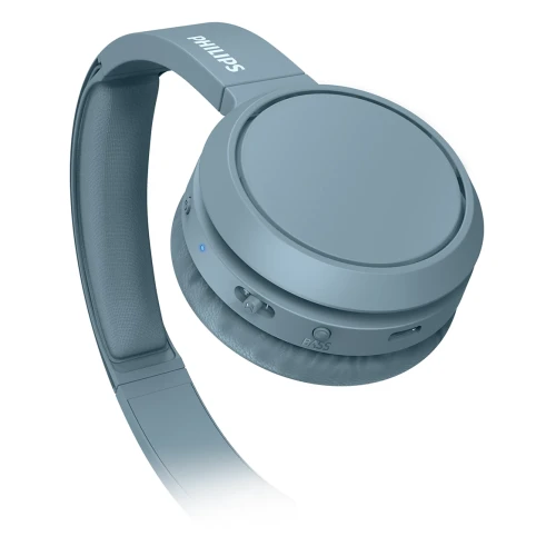 PHILIPS TAH4205BL/00, MAVI, Bluetooth 5.0, Kablosuz, Bas Arttirma Dügmesi, Yastikli Kafa Bandi, 29saat Oynatma Süresi, 10mt Algilama Mesafesi, Microfonlu Kulak Üstü Kulaklik - 5