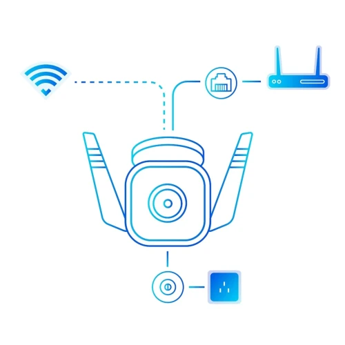 TP-LINK Tapo TC65, 3,0Mpix, Iç ve Dis Mekan, IP66, WiFi, 30Mt. Gece Görüsü, Iki Yönlü Ses Güvenlik Kamerasi - 2