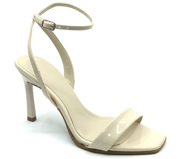 Feles Bilekten Bağlamalı Tek Bant Kadın Topuklu Ayakkabı - Resim 14