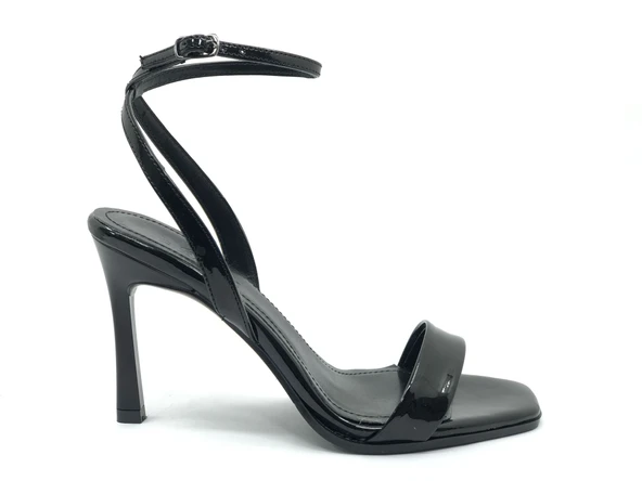 Feles Bilekten Bağlamalı Tek Bant Kadın Topuklu Ayakkabı - Resim 5