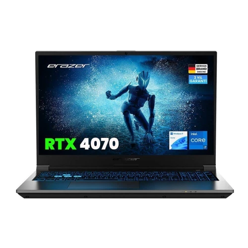 ERAZER Deputy P60, MD62624-R32, i7-13620H,  15.6" FHD, 144Hz, 32Gb Ram, 1TB NVMe M.2 SSD, 8GB RTX4070 Ekran Karti, Win11 Home, Gaming Notebook