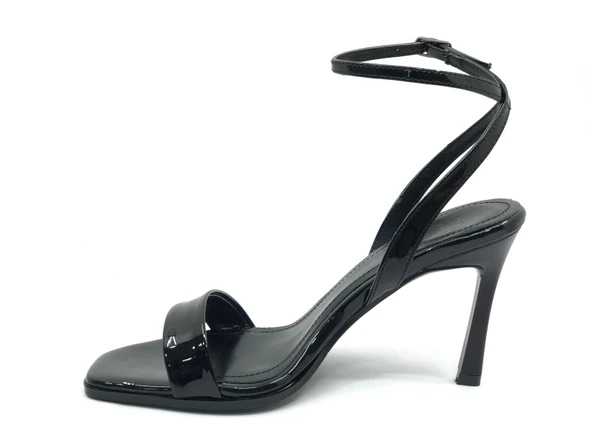 Feles Bilekten Bağlamalı Tek Bant Kadın Topuklu Ayakkabı - Resim 8