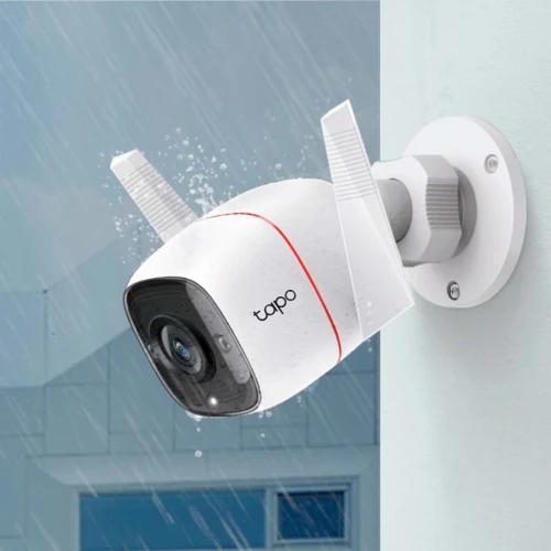 TP-LINK Tapo TC65, 3,0Mpix, Iç ve Dis Mekan, IP66, WiFi, 30Mt. Gece Görüsü, Iki Yönlü Ses Güvenlik Kamerasi - 3