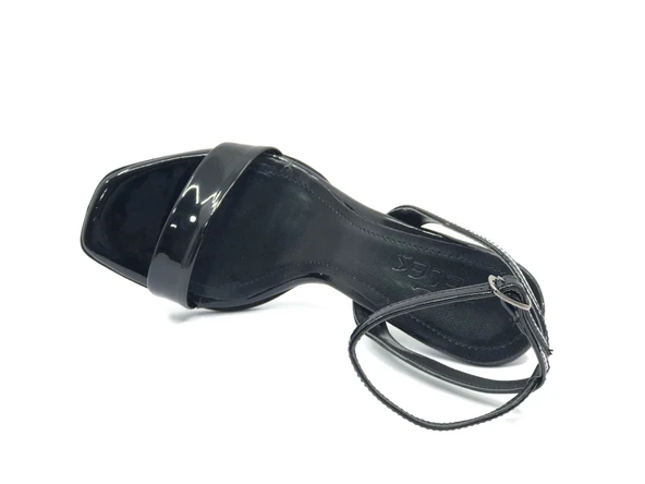 Feles Bilekten Bağlamalı Tek Bant Kadın Topuklu Ayakkabı - Resim 9