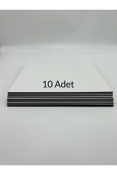 10 Adet 30x30 Cm Mdf Beyaz Pasta Altlığı - Resim 3