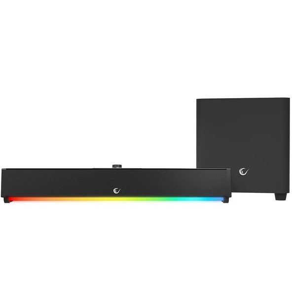 Ayt Rampage RM-1 Soundwave Plus Siyah 2x15 Watt+34 Watt BT+USB+AUX+TF Kartlı Gaming Soundbar