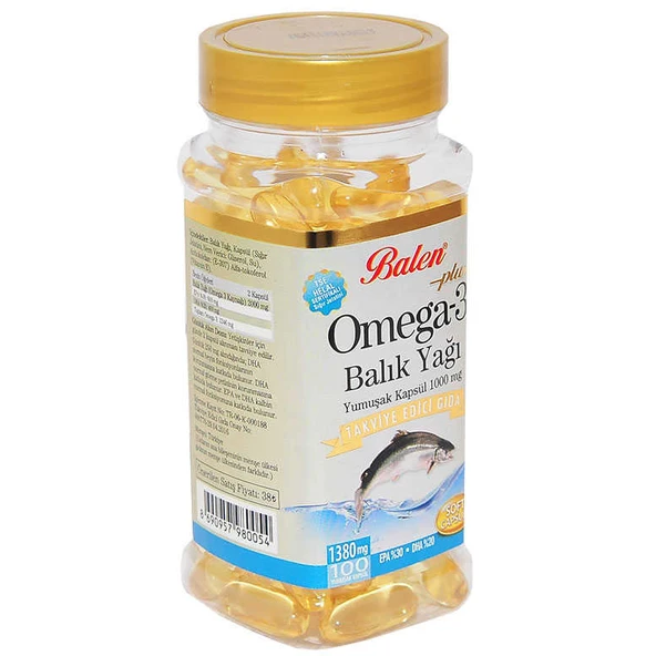 Omega 3 Plus+ Balık Yağı Yumuşak 100 Kapsül - 5