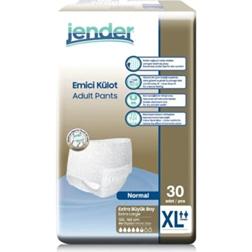 Jender Emici Külot Xlarge Ekstra Büyük Boy 30'lu 4 paket / 120 adet ürün görseli 1