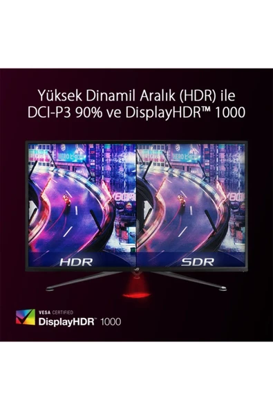 ASUS Rog Strıx Xg43uq 43 Gamıng Va Freesync 2 Hdr 1000 Hdmı 2.1 3840x2160 1ms(mprt) 144hz Dp Hdmı Us - 3