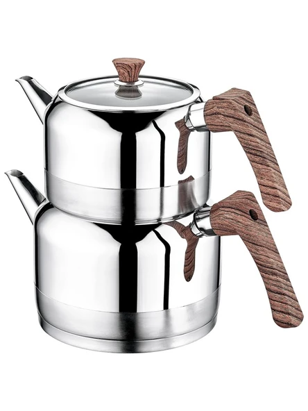 Evimsaray Doğa Aile Boy Çelik Çaydanlık