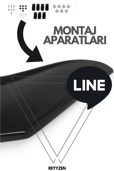 Mercedes Vıto/w639 Kaput Koruma / Kaput Rüzgarlığı Koruyucu 2011-2014 Uyumlu - Resim 4