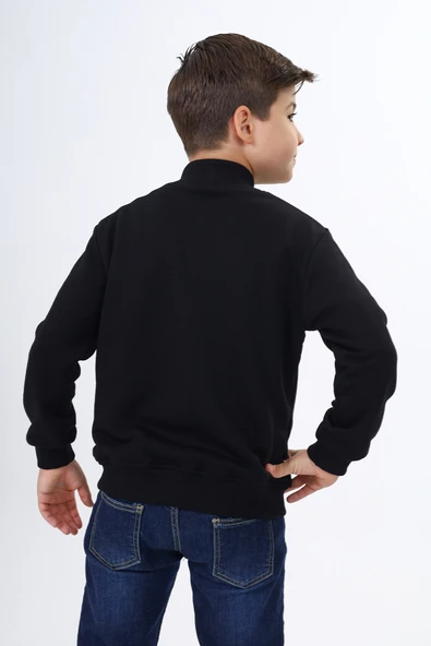 Toontoy Erkek Çocuk Okul Nakışlı Hırka - Resim 4