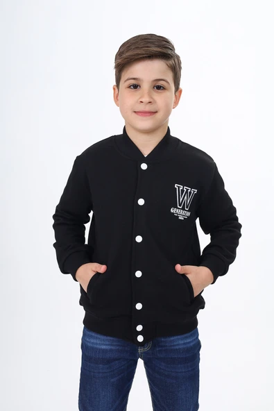 Toontoy Erkek Çocuk Okul Nakışlı Hırka ürün görseli