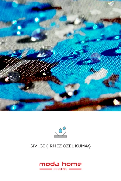 Moda Home Bedding Sıvı Geçirmez Minder | Dekoratif,Balkon, Bahçe, Plaj, Kamp, Havuz ve Palet Minderi(Yuvarlak MG) - 3