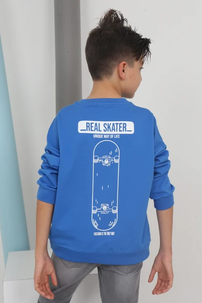 Toontoy Erkek Çocuk Baskılı Sweatshirt - 6