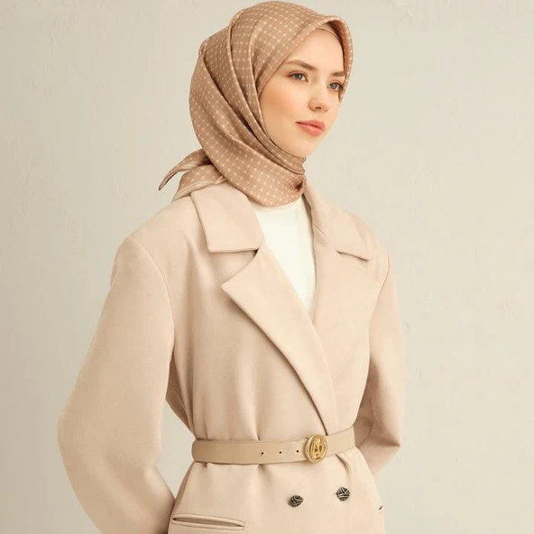 Armine E25YA9345D02 13 Dj Saf İpek Eşarp 9345D (T) - Resim 2