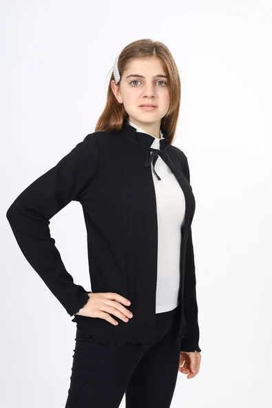 Toontoy Kız Çocuk Okul Hırka - Resim 4