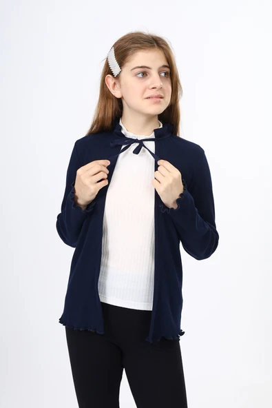 Toontoy Kız Çocuk Okul Hırka - Resim 8