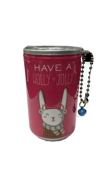 Islak Mendil, Kutulu Mendil, Sevimli Teneke Kutu Görünümlü Islak Mendil, Anahtarlık Çanta Süsü holly jolly