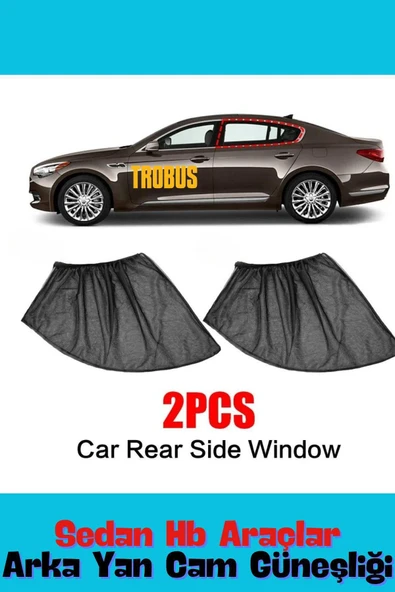 Cadillac CT5 2020 Ve Sonrası Sedan Uyumlu Yan Cam Güneşliği Ön veya Arka - Resim 2