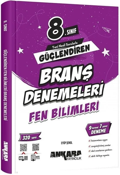 8. Sınıf Fen Bilimleri Güçlendiren Branş Denemeleri Ankara Yayıncılık