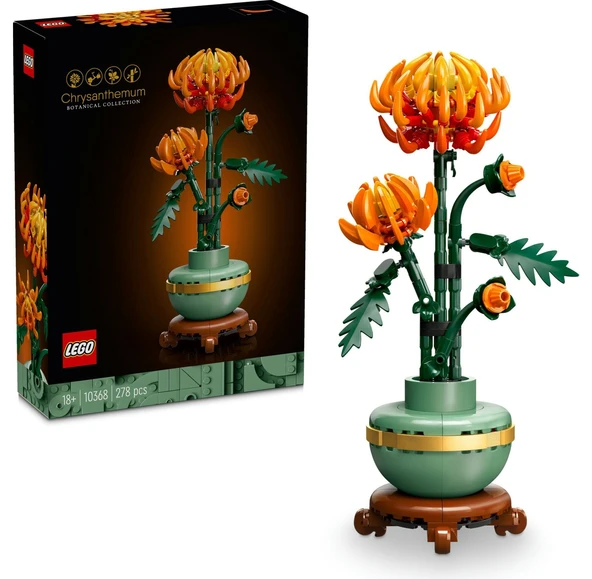 ® Icons Krizantem 10368 - Yetişkinler Için Dekoratif Kasımpatı Çiçeği Yapım Seti (278 Parça)