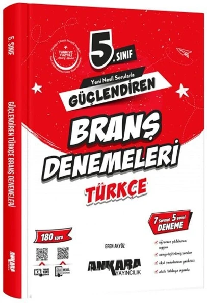 5. Sınıf Türkçe Güçlendiren Branş Denemeleri Ankara Yayıncılık