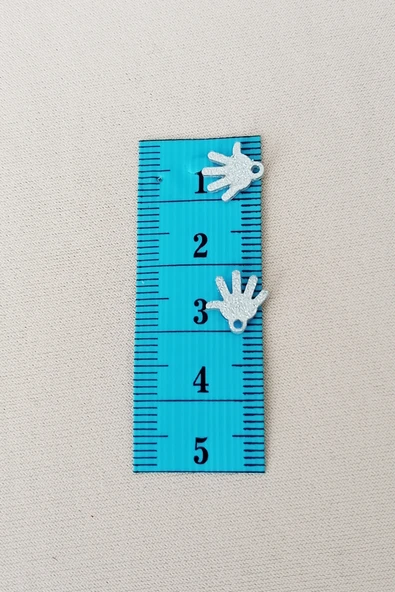 Oya Abiye Bileklik Kolye Pleksi Metalik Plastik Pul Gümüş Renk 24 gram 285 adet - BNC579 - Resim 2