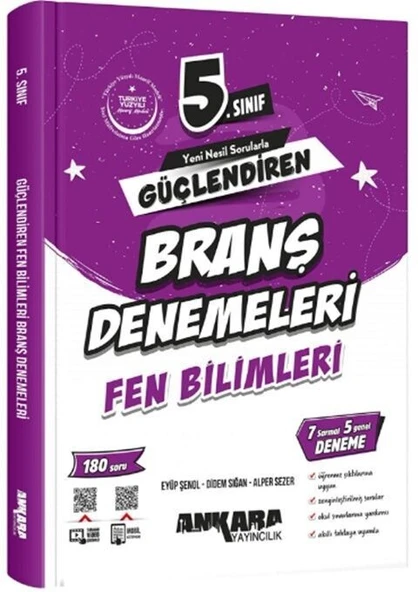 5. Sınıf Fen Bilimleri Güçlendiren Branş Denemeleri Ankara Yayıncılık